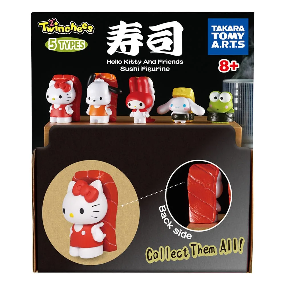 Sanrio Mini Figures – Hello Kitty and Friends Sushi Display 5 cm 2