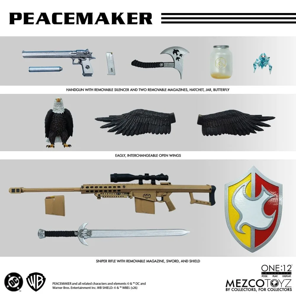 DC Comics Action Figure – Peacemaker One:12 Collective 17 cm 12