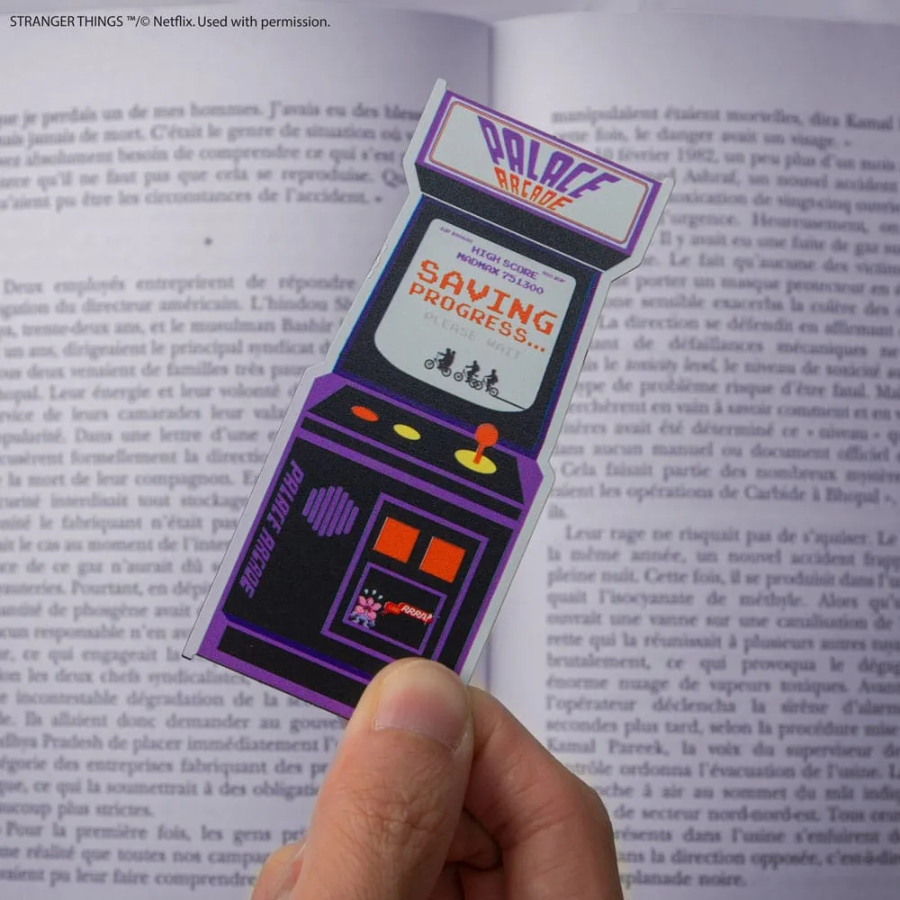 Stranger Things Bookmark – Metal Arcade Machine 2