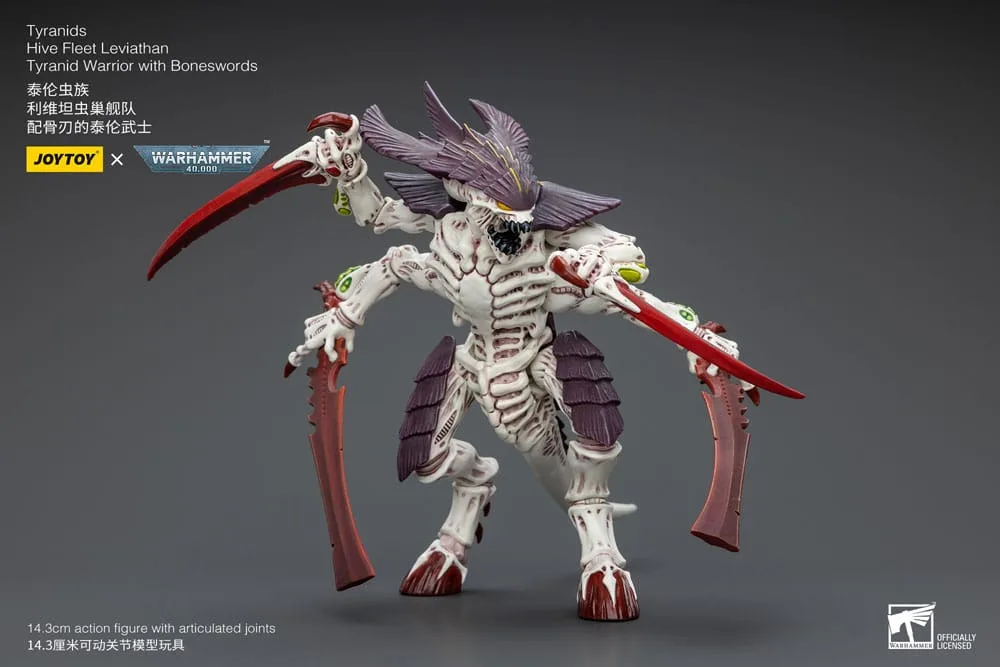 Warhammer 40k Action Figure – Tyranid Warrior with Boneswords 12 cm 12