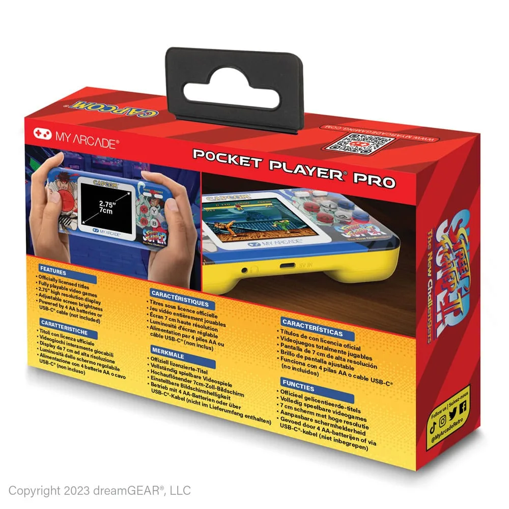 Super Street Fighter II spelcomputer – Pocket Player Pro 4