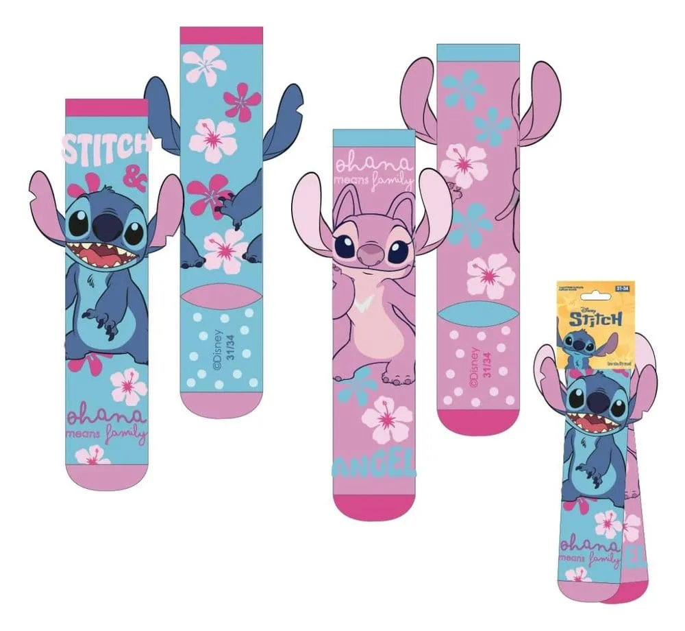 Lilo and Stitch Socks – Stitch Appliqué Size 27-34
