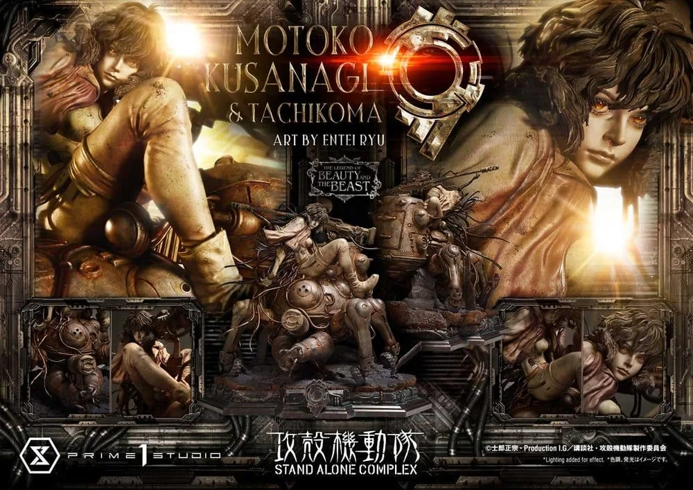 Ghost in the Shell Statue – Motoko Kusanagi and Tachikoma 53 cm 5
