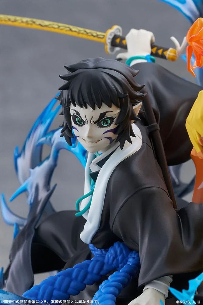 Demon Slayer PVC Statue – Zenitsu Agatsuma and Kaigaku 15 cm 16