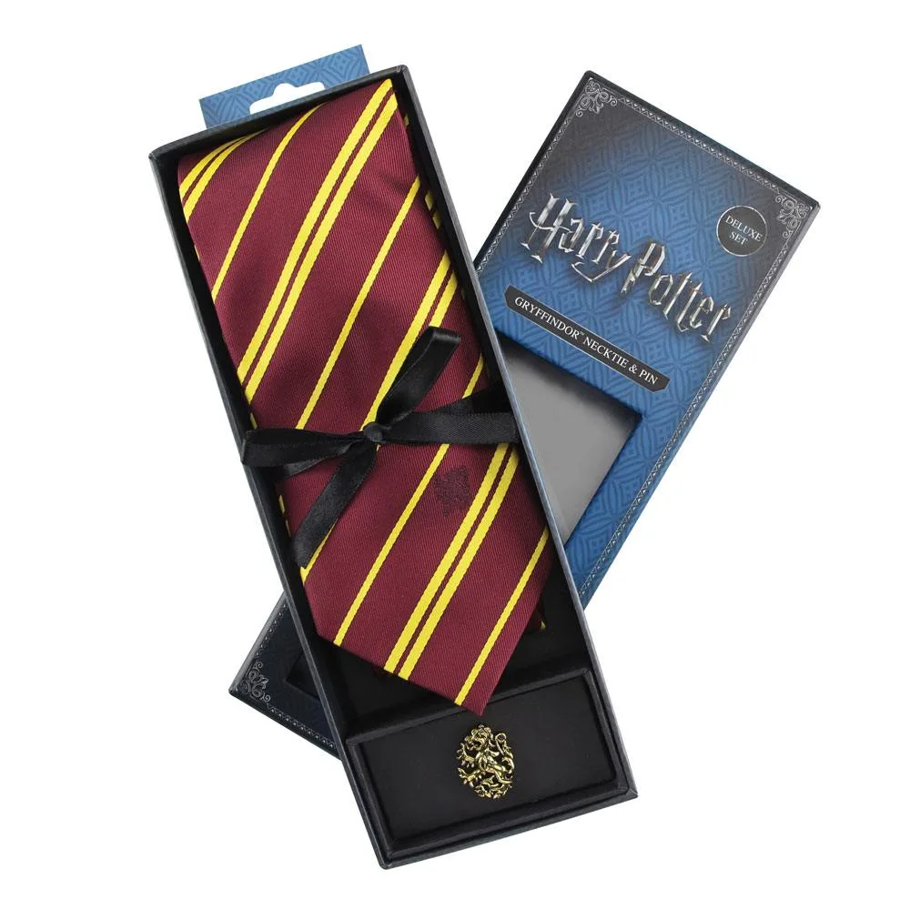 Harry Potter Tie and Pin Set – Gryffindor Deluxe Box