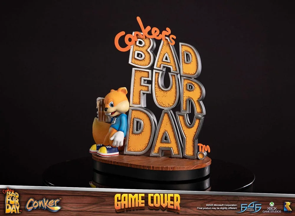 Conker’s Bad Fur Day Statue – Game Cover 45 cm 5