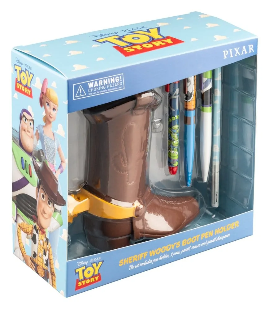 Toy Story Stiftehalter – Woodys Stiefel mit Schreibset 18 cm 7