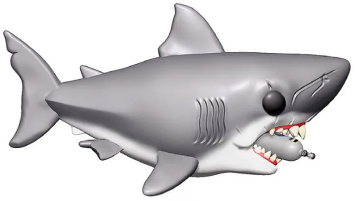 Jaws Vinyl Figure – Oversized POP with Diving Tank 15 cm