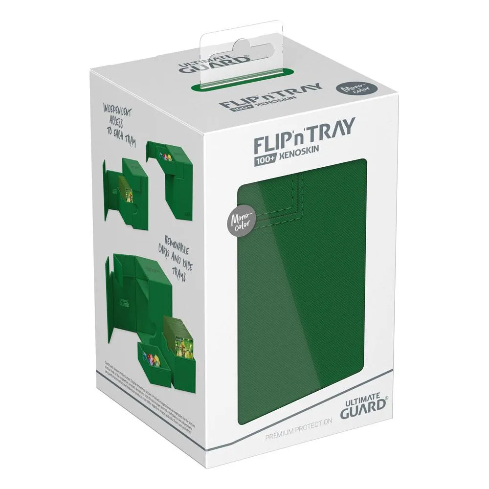 Ultimate Guard Deck Box – Flip’n’Tray 100+ Xenoskin Green 7