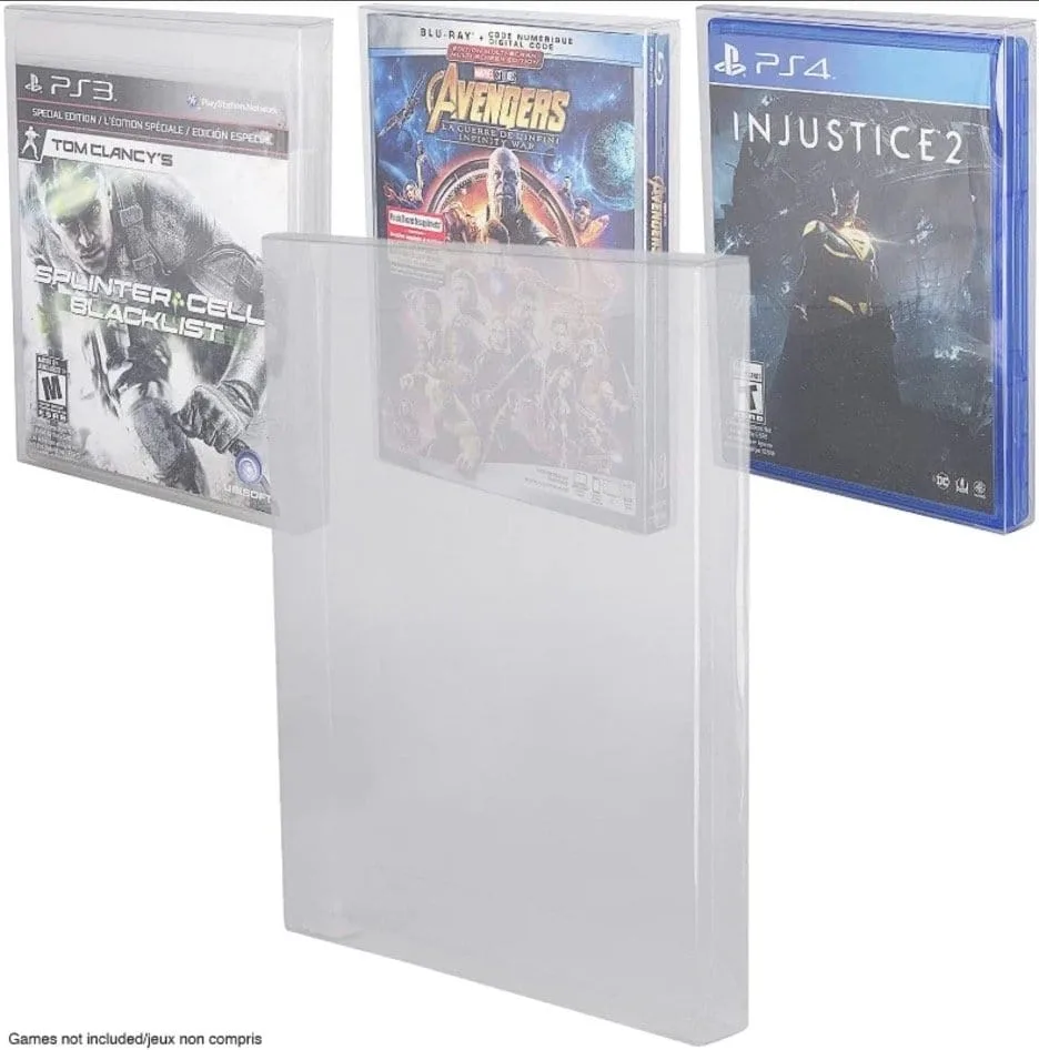 Xbox One PS3 PS4 Game Box Protectors – PET 25-Pack