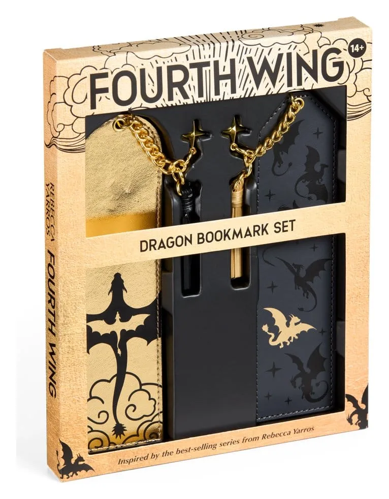 Fourth Wing Bookmarks – Dragon Set of 2 15 cm 3