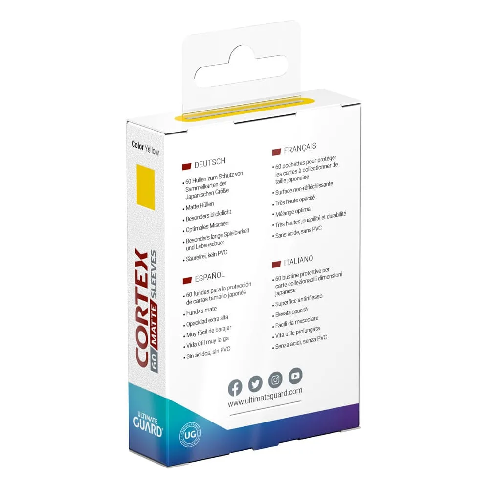Ultimate Guard Card Sleeves – Cortex Matte Yellow 62 x 89 mm 4