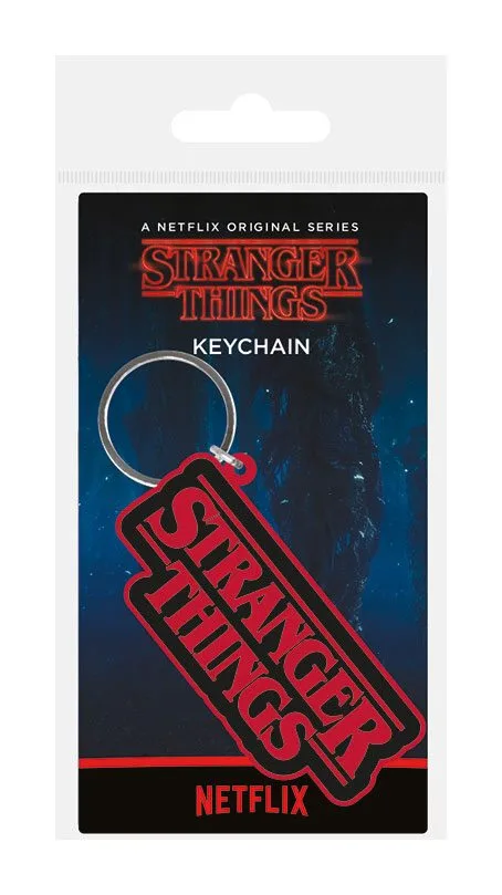 Stranger Things Keychain – Rubber Logo 6 cm