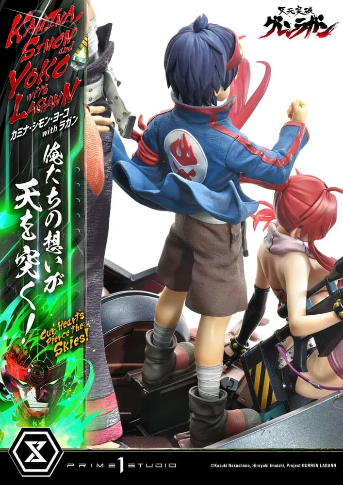 Gurren Lagann Statue – Team with Lagann Deluxe Bonus 1/4 97 cm 10
