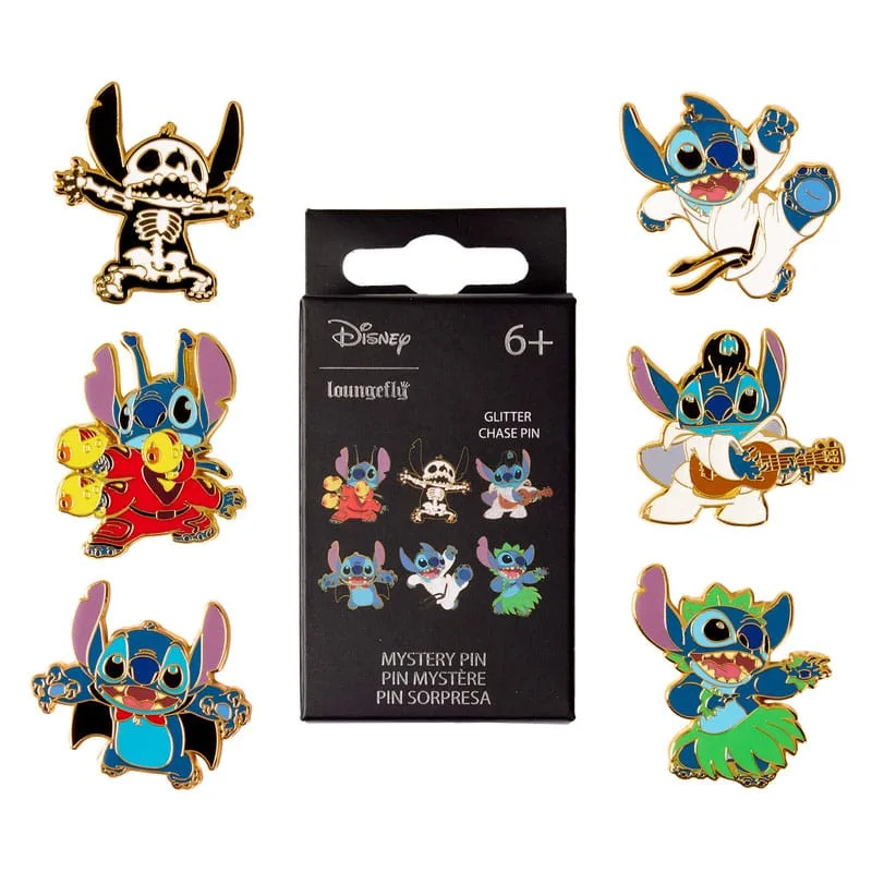 Disney Enamel Pins – Loungefly Web Stitch 12-Pin Assortment 4 cm