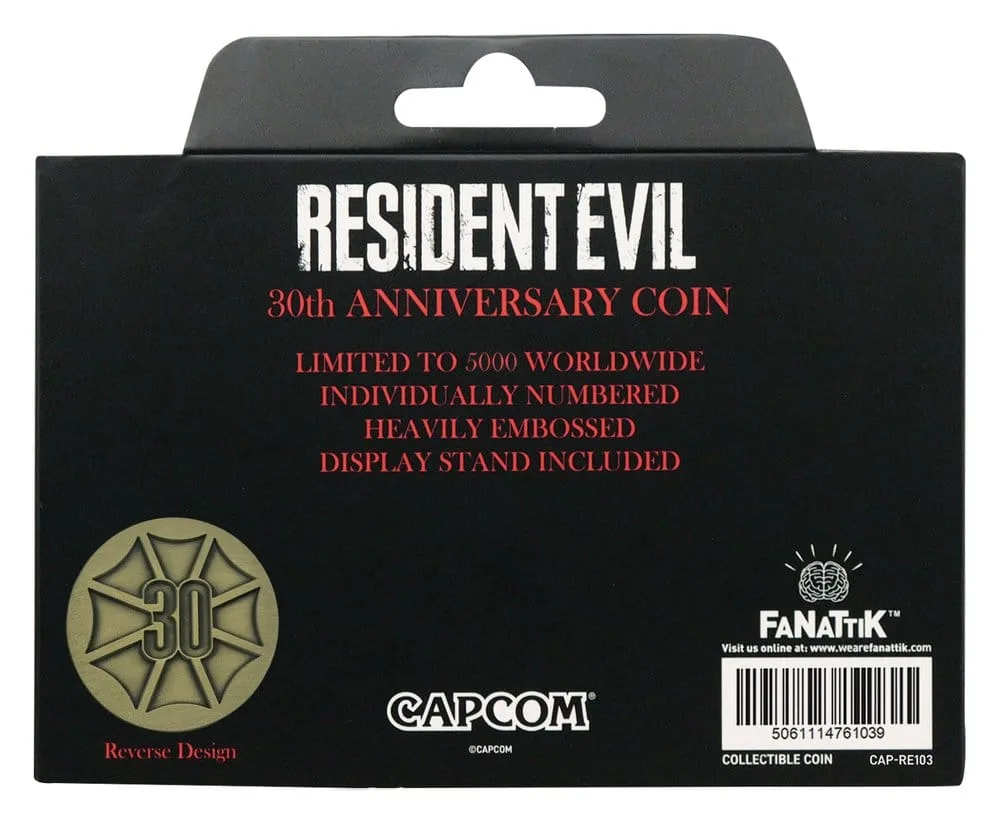 Resident Evil Coin – 30th Anniversary Antique Brass Finish 4 cm 4