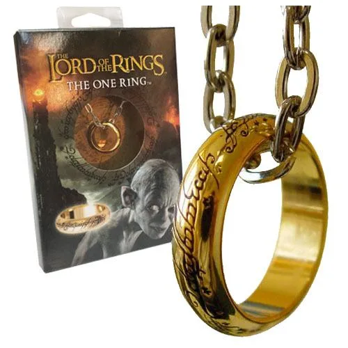 Lord of the Rings Replica – Gold-Plated One Ring Size 10
