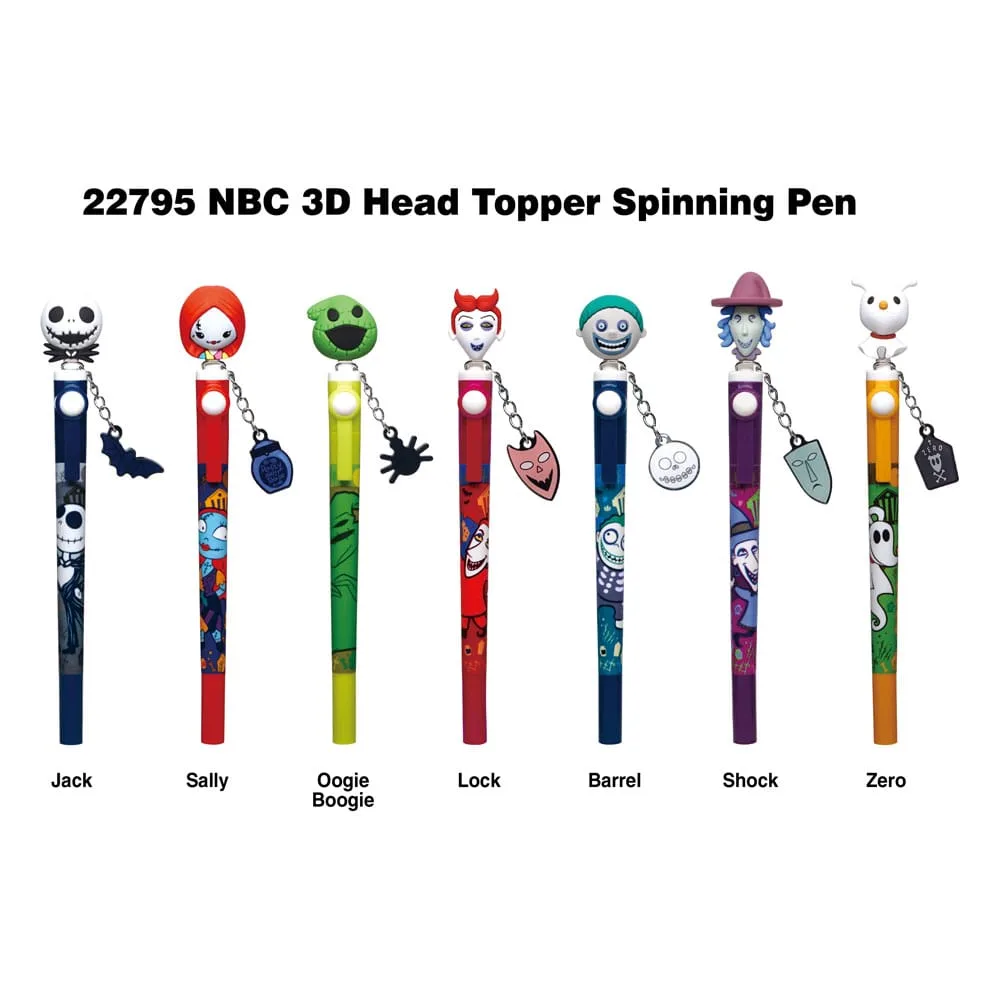 Nightmare Before Christmas Pens – 3D Spinning Topper Display of 16 2
