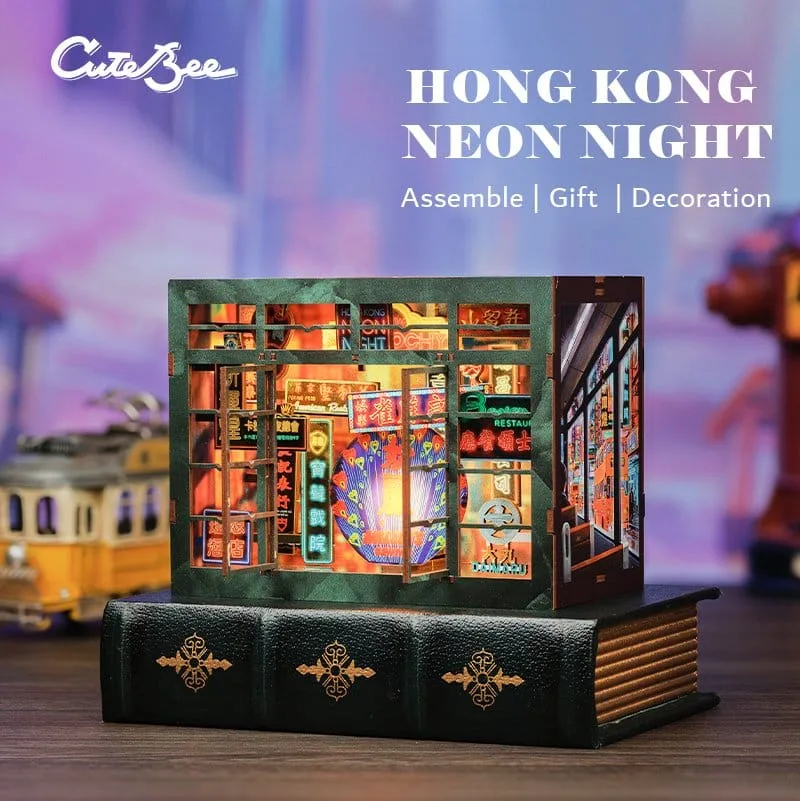 Hong Kong Book Nook – CuteBee Neon Light 13 x 17 cm 15