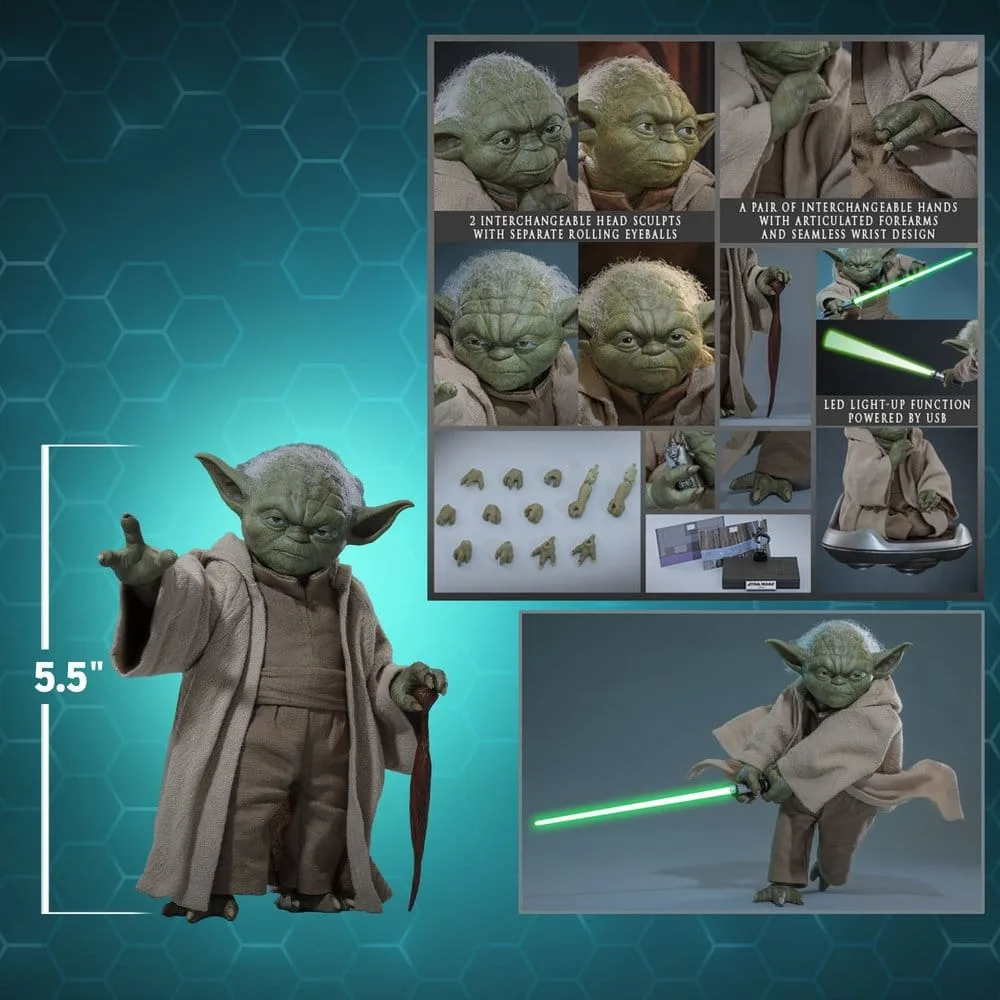 Star Wars Revenge of the Sith Action Figure – Yoda 1/6 14 cm 15
