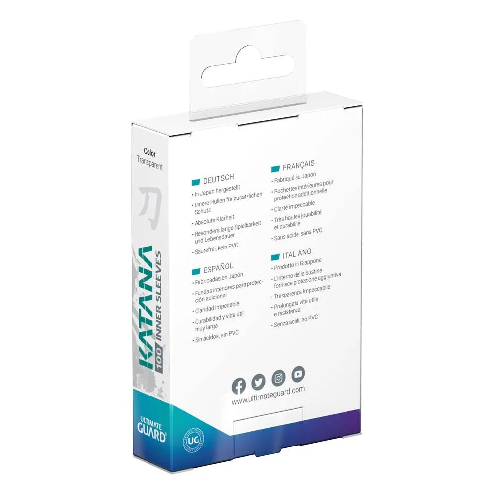 Ultimate Guard Inner Sleeves – Katana Standard Size 100 Pack 3