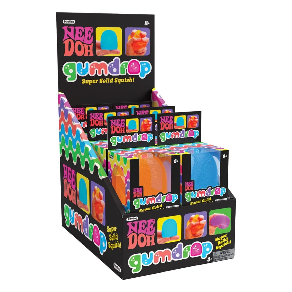 NeeDoh Squeeze Figure Display – Gumdrop 12-Pack