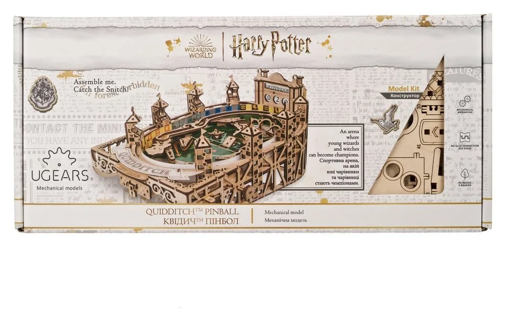 Harry Potter Wooden Model Kit – Ugears Quidditch Pinball 3