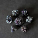 FanRoll Dice Set – Framed Void 7-Piece 16 mm 3