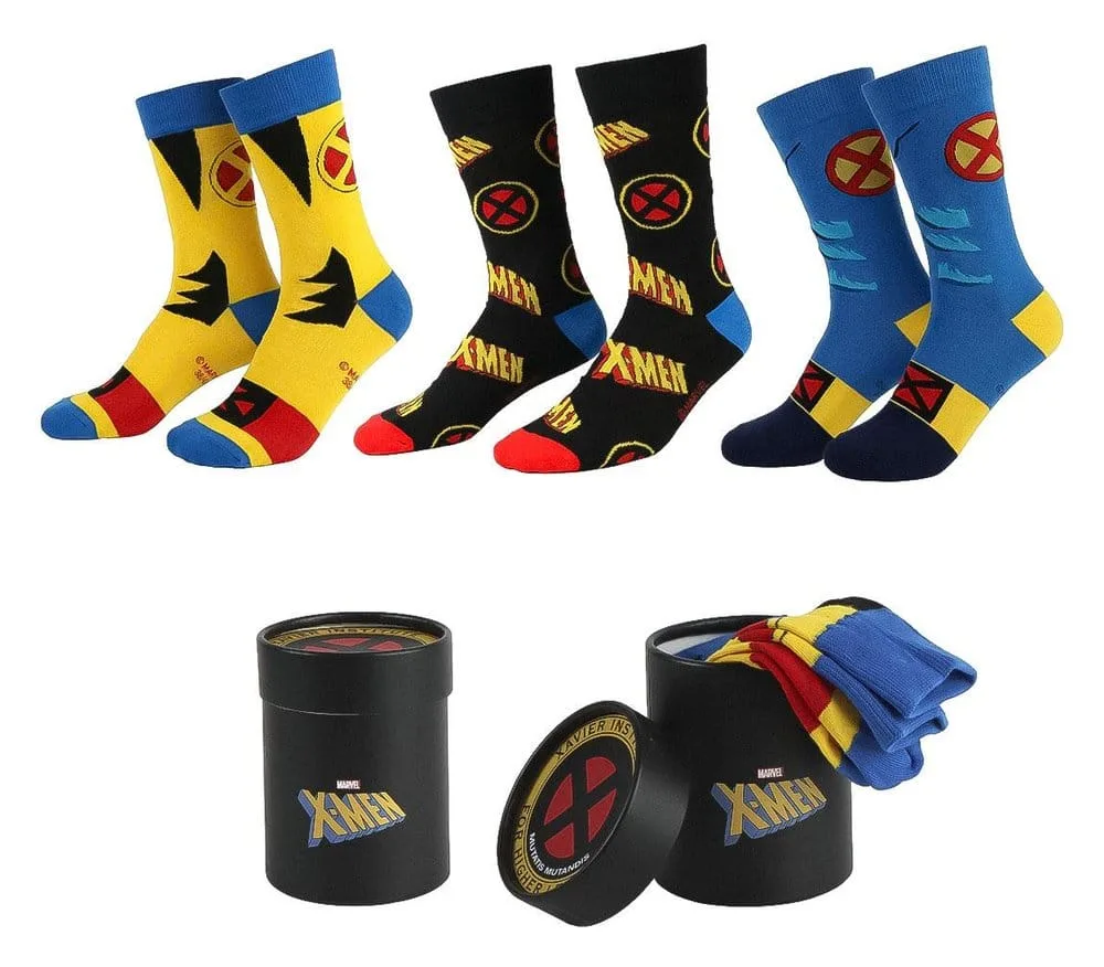 X-Men Socks – 3-Pair Pack Size 38-45