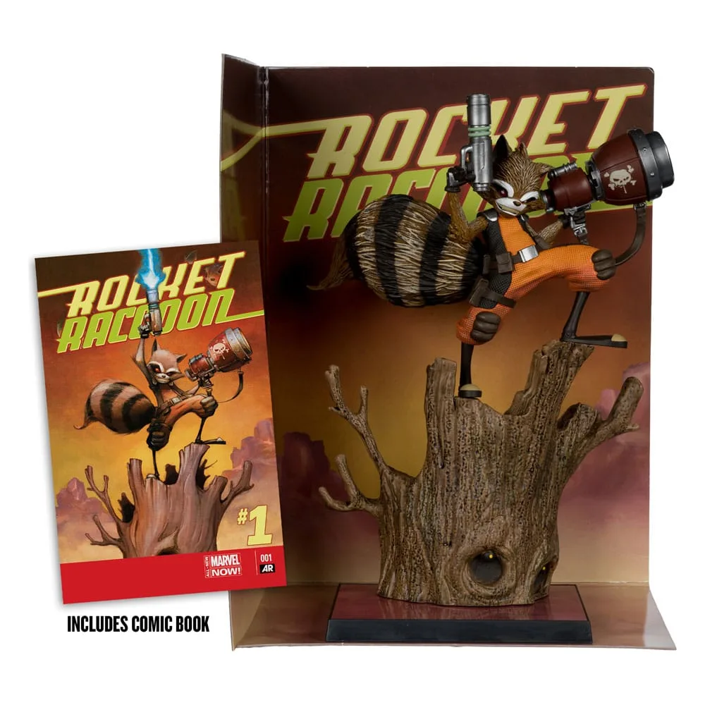 Marvel PVC Statue – Rocket Raccoon A Chasing Tale 1/6 Scale 18 cm 2