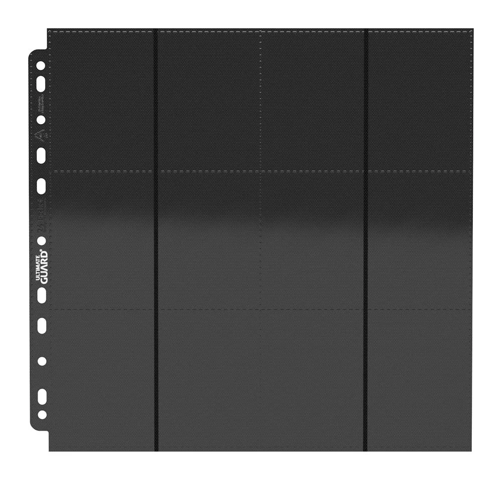 Ultimate Guard Binder Pages – 24-Pocket QuadRow Black 10-Pack 5