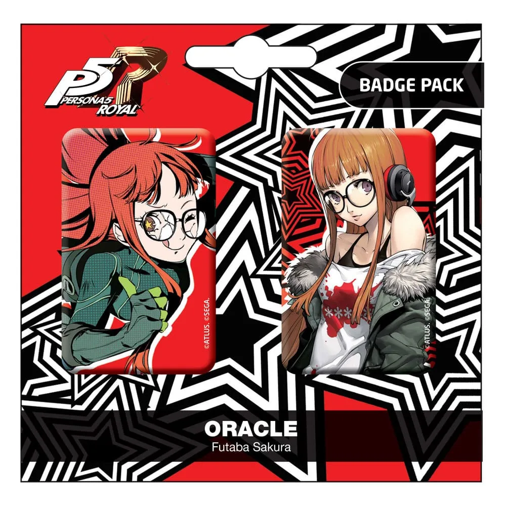 Persona 5 Royal Pin Badges – Oracle and Futaba Sakura 2-Pack