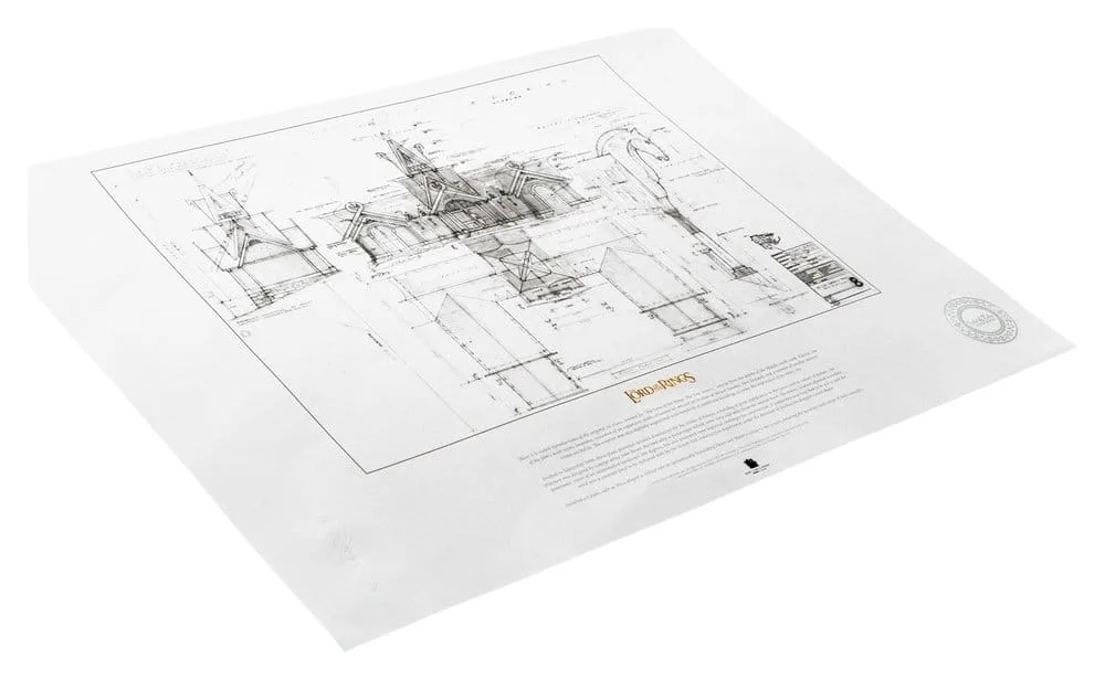 Lord of the Rings Kunstdruck – Stall von Edoras 59 x 42 cm 2
