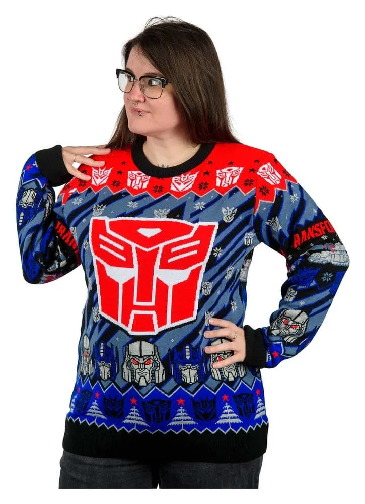 Transformers Christmas Sweater – Optimus vs Megatron XXL 2