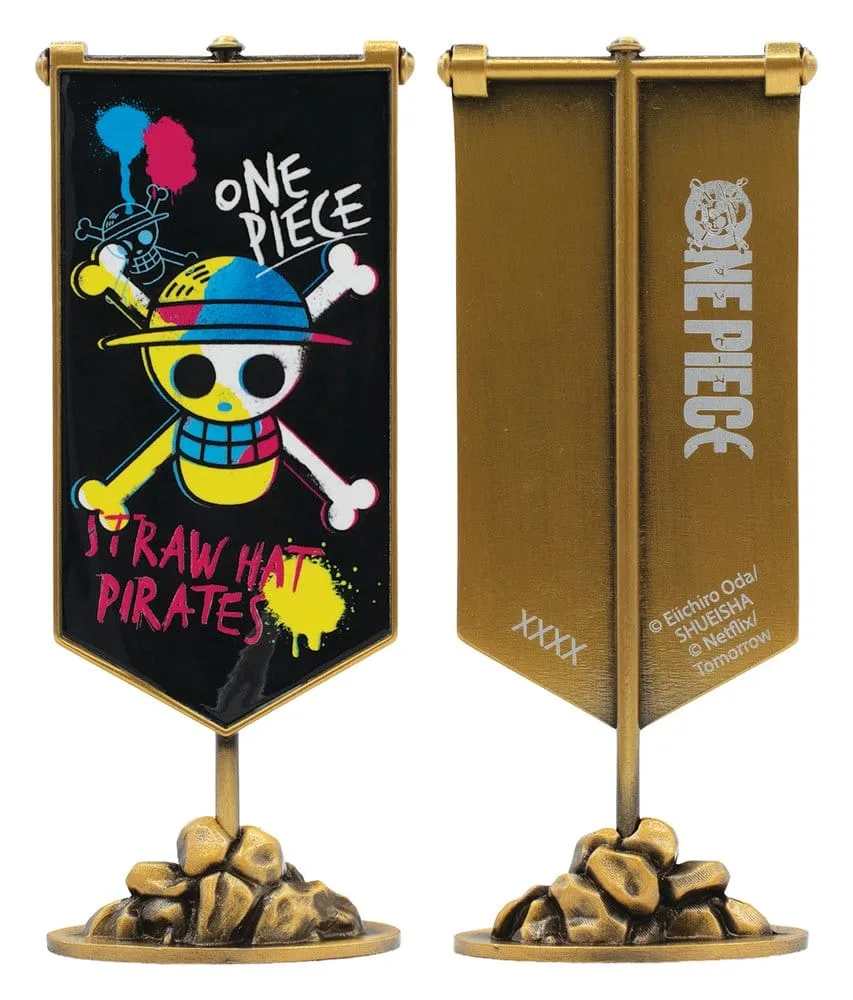 One Piece Metal Banner – Straw Hat Pirates 11 x 6 cm 4