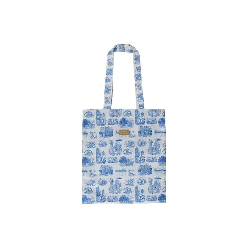 Whisper of the Heart Tote Bag – Blue Nostalgia 37 x 33 cm