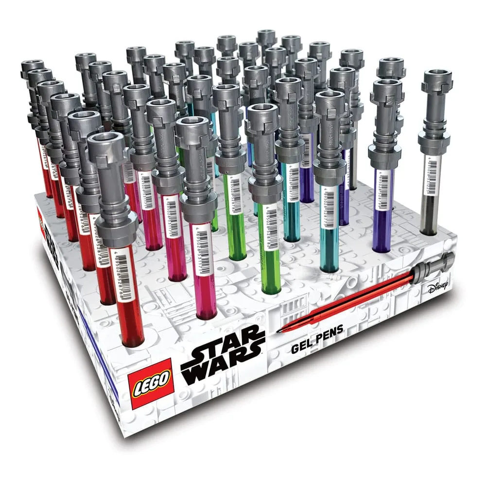 LEGO Star Wars Gel Pens – Lightsaber Display of 36
