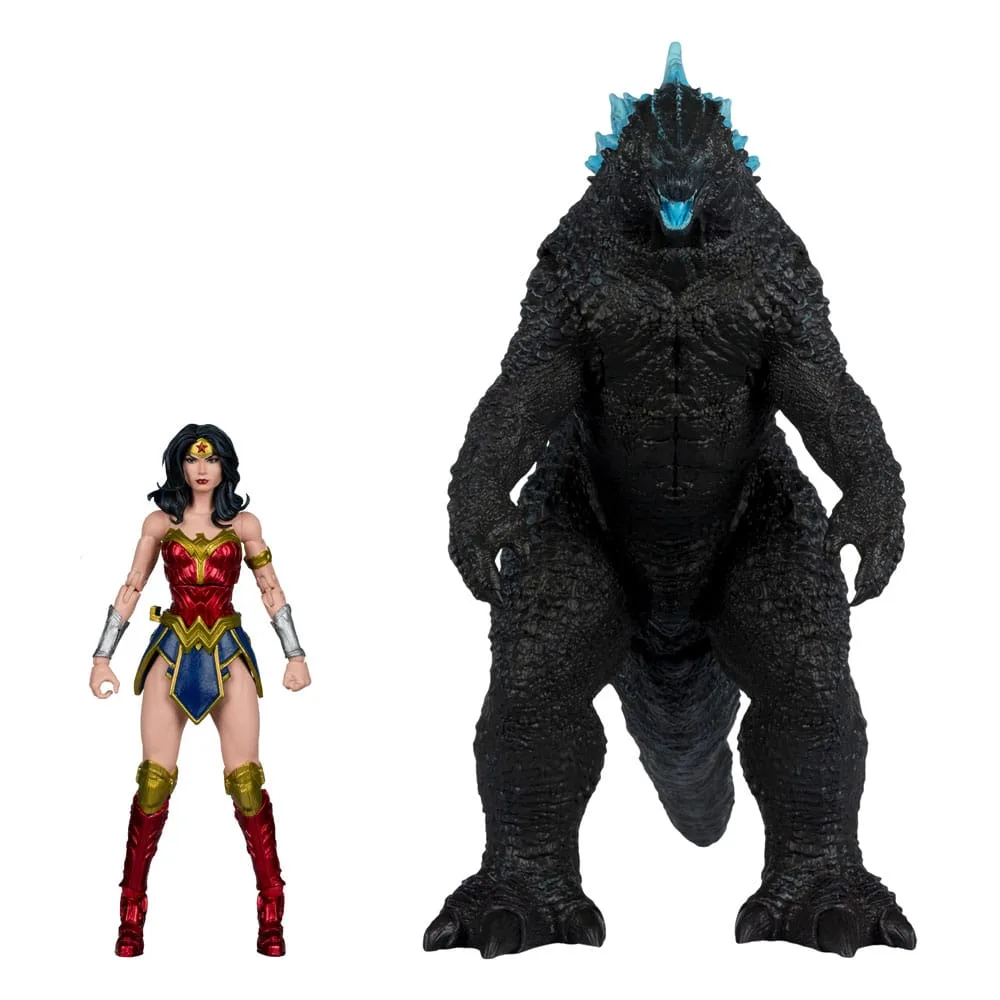 DC Monsterverse Figures – Wonder Woman vs Atomic Blast Godzilla 18 cm