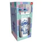 Lilo & Stitch Glass Tumbler – Metal Straw 485 ml 2