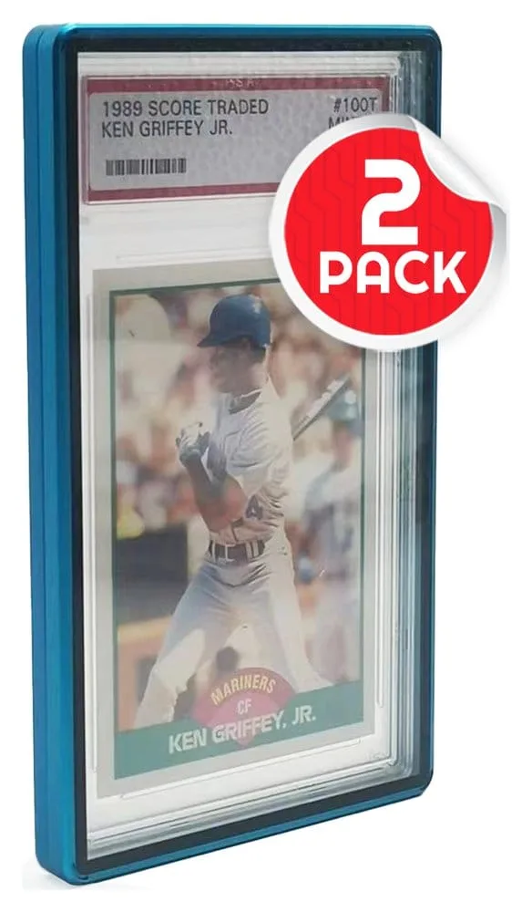 PSA Graded Card Slab Protector – Blue Magnetic Case 3