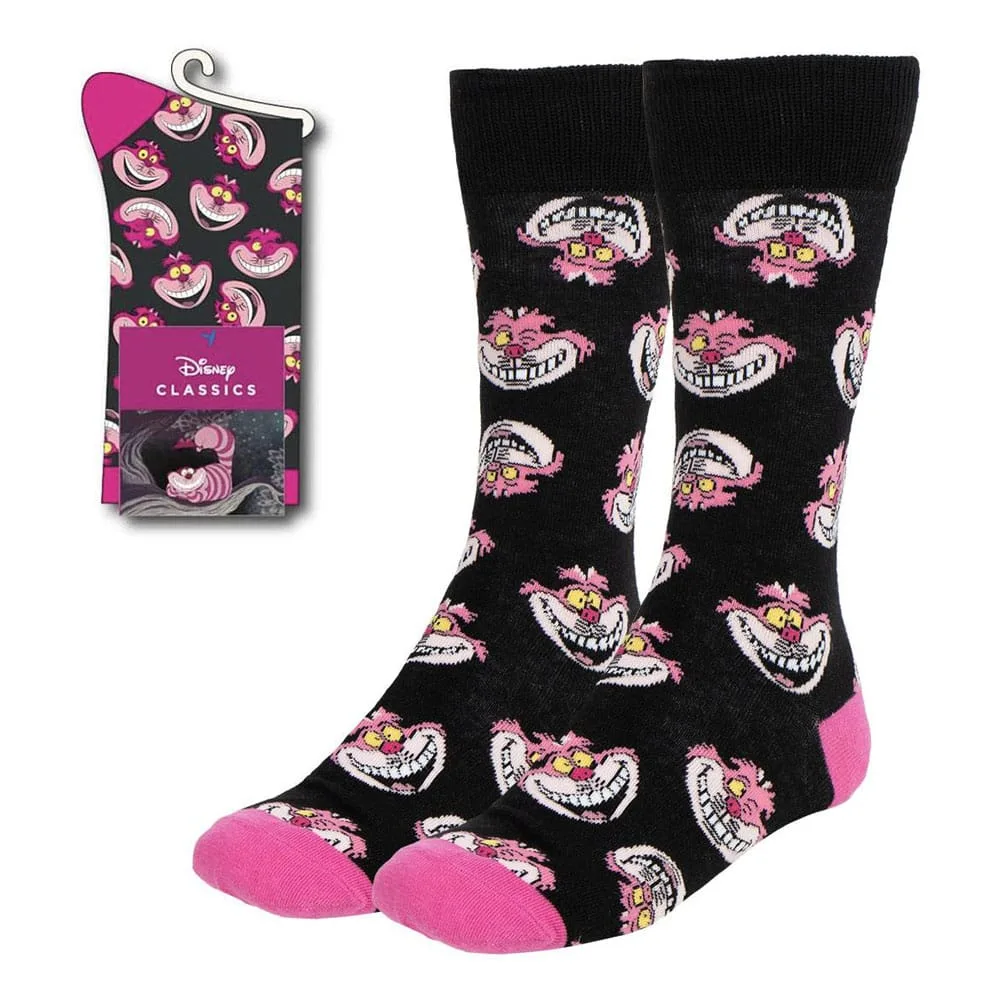 Alice in Wonderland Socks – Cheshire Cat Faces EU 36-43