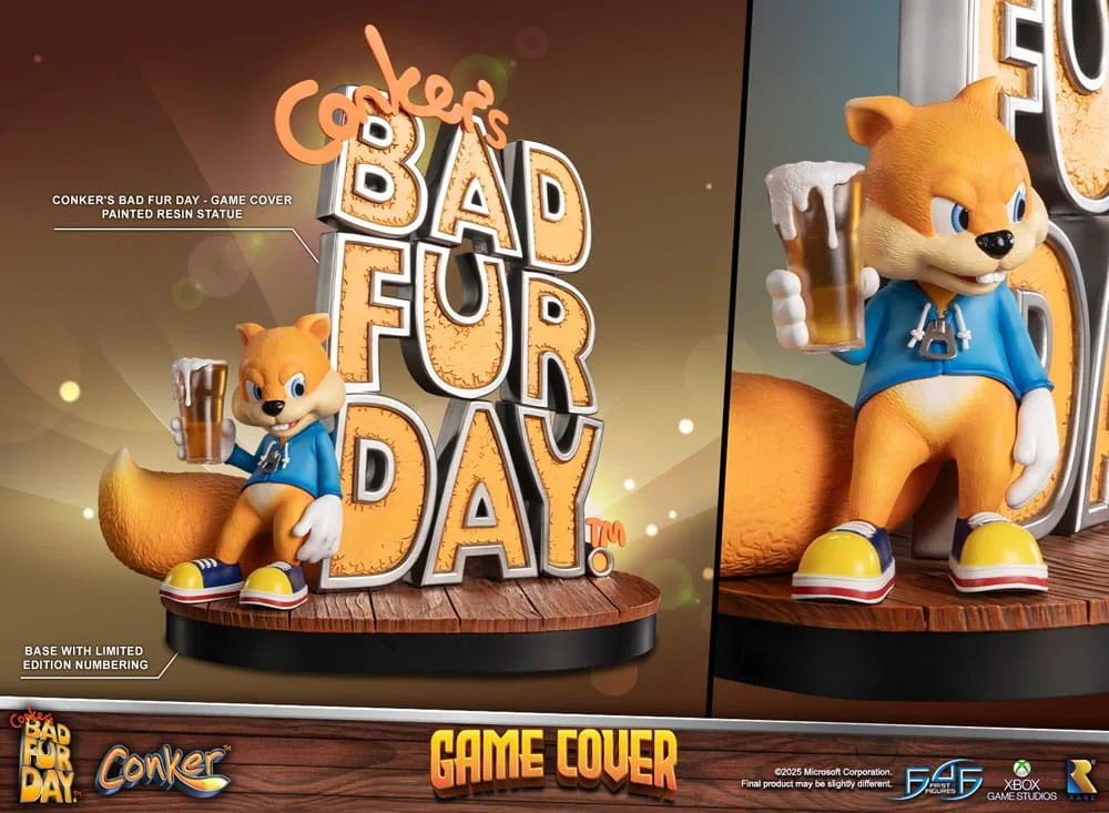 Conker’s Bad Fur Day Statue – Game Cover 45 cm 2