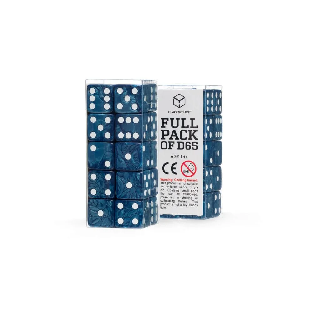 Q Workshop Dice Set – Cobalt D6 16 mm 20 Pack