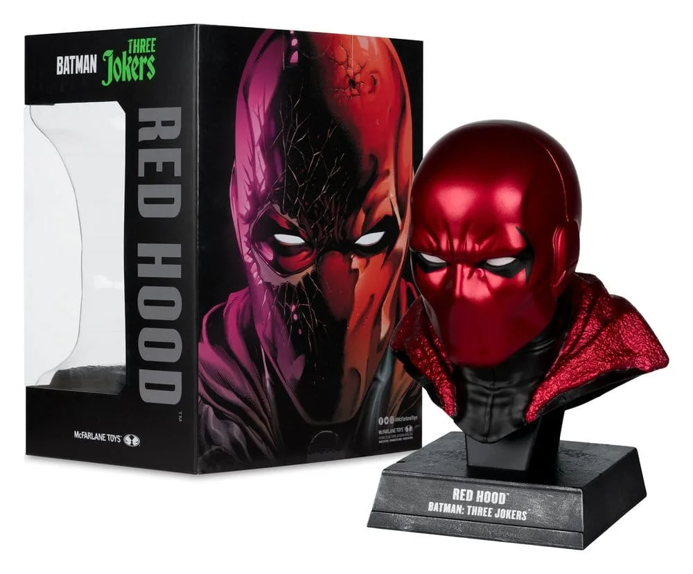 Batman Three Jokers Mask Replica – Red Hood 1:3 Scale 18 cm 2