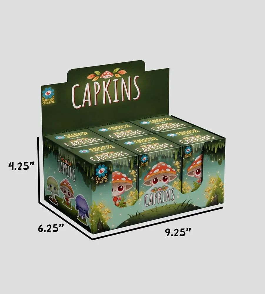 Capkins Mini Figures – Series 1 Blind Box Display of 6 7 cm 11