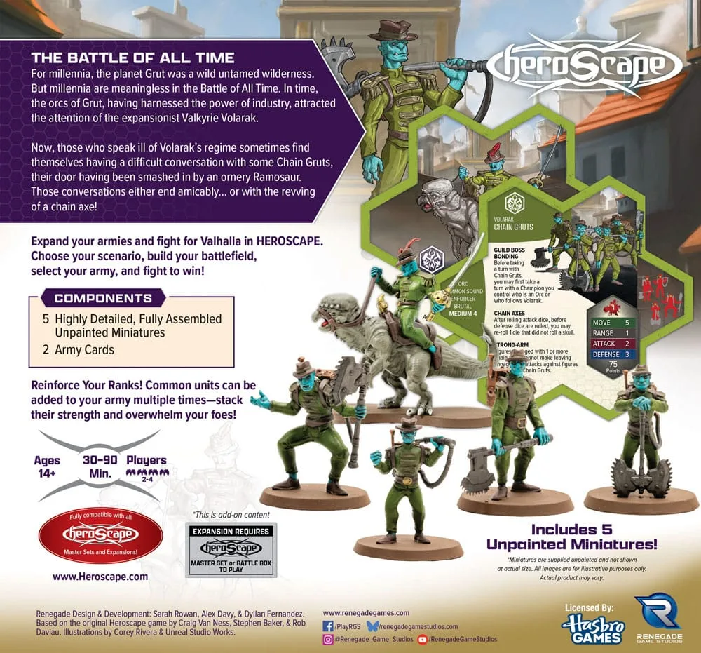 Heroscape Armeeerweiterung – Chain Gruts & Ramosaur Rider 2