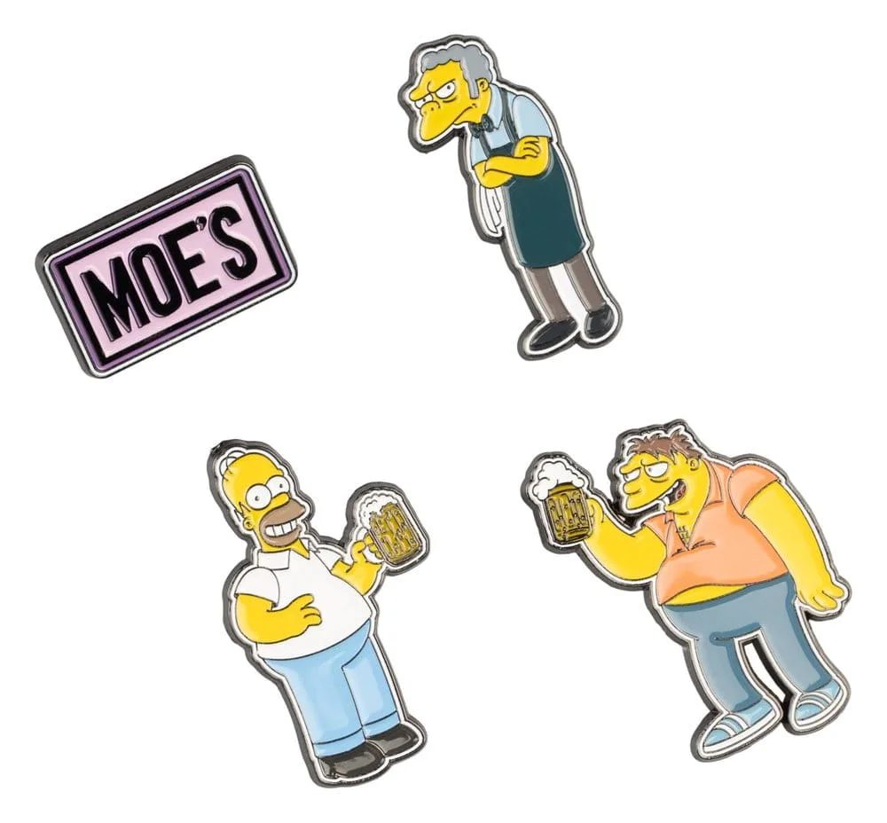 The Simpsons Pin Badge Set – Moe’s Tavern 4 Pieces 2