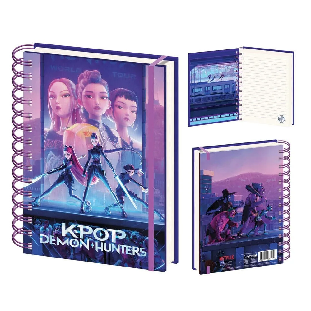 KPop Demon Hunters Notebook – Spiral Bound A5
