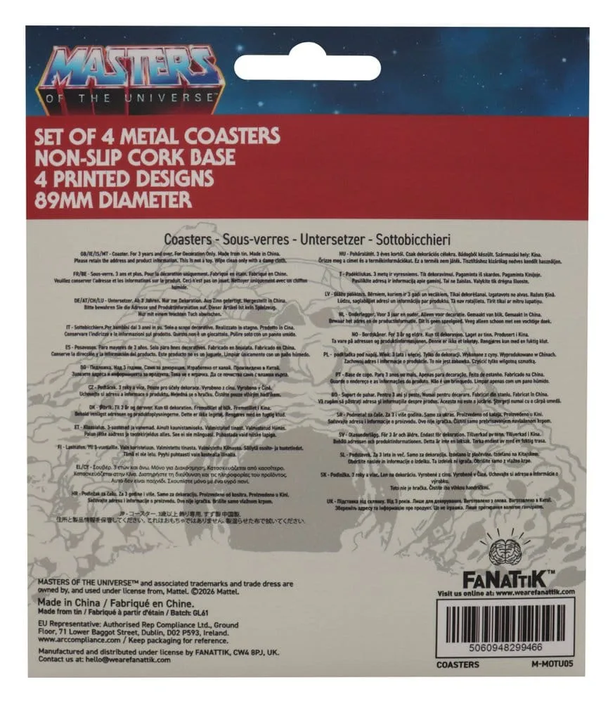 Masters of the Universe Coasters – Printed Metal 4-Pack 9 cm 5