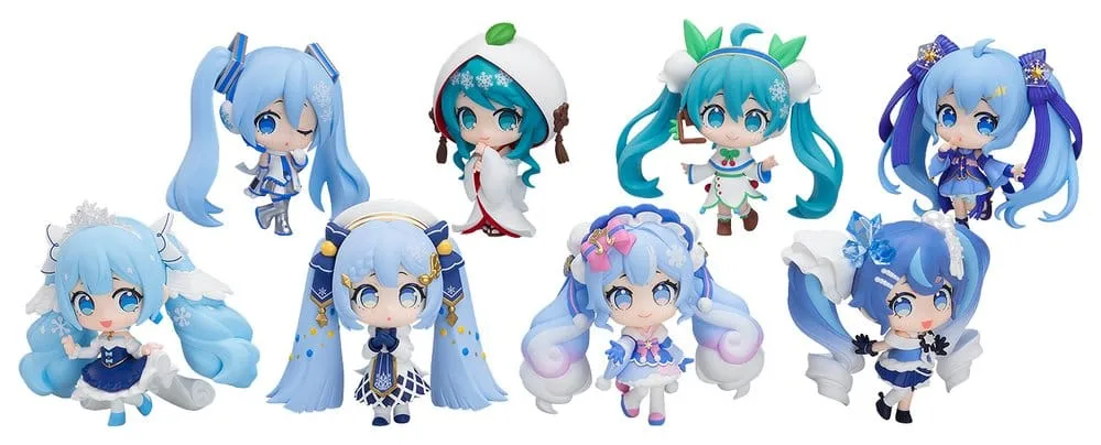 Hatsune Miku Mini Figures – Snow Miku All Stars Vol. 2 8-Pack 8 cm